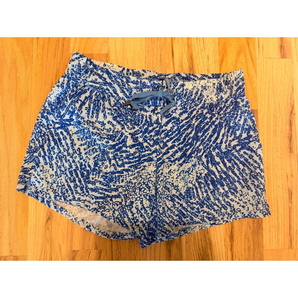 Women's Blue Water Unlined Drawstring Swim Board Shorts M?